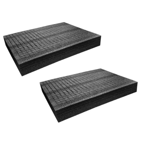 WOONEKY Inserto De Espuma Profesional Negro 330x250x50mm Tablero De Embalaje Resistente Humedad Multiusos Para Protección y Envío De Mercancías