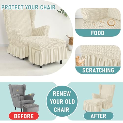 Fundas para silla otomana elegantes y duraderas con texturas de calidad premium 5