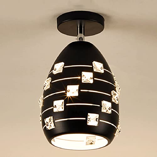 Couvre-lumière de plafond en cristal industriel E27 anti-zones d'ombre
