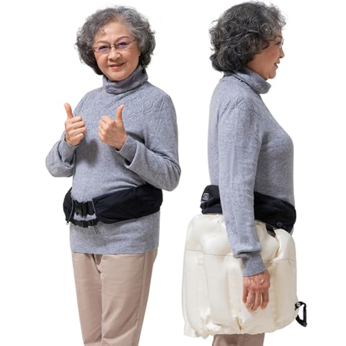 Cinturón de seguridad anticaídas con alarma de monitoreo remoto, bolsa de aire ligera para ancianos, diseño unisex, función de posicionamiento y grabación deportiva