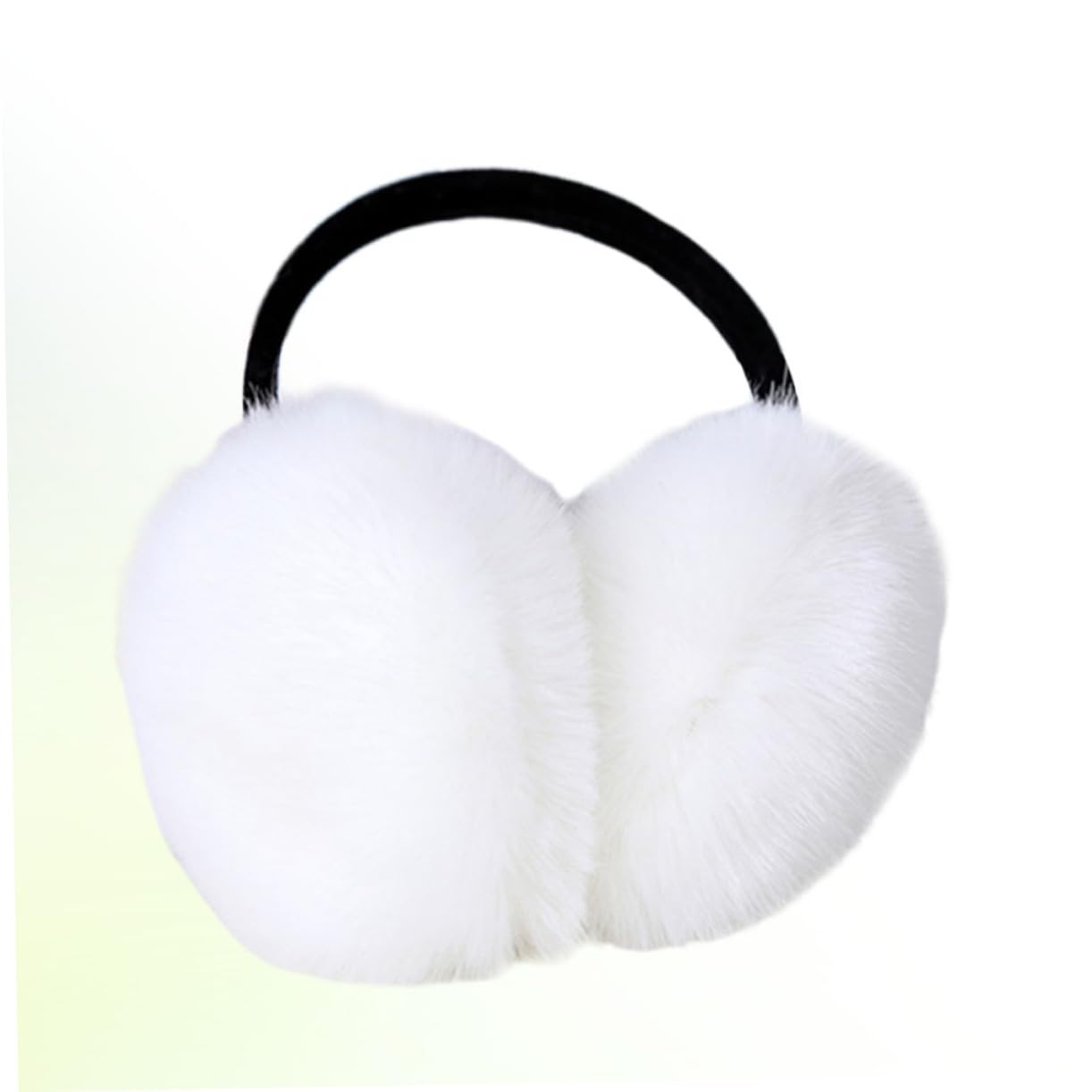 2piezas Orejeras De Invierno Para Mujeres Earmuffs Forro De Piel Sintética Protección Térmica y Sonido Banda De Música Conector De