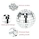 Disco Kugel Cake Toppers, 12 Stück Disco Spiegel Ball, Discokugel Deko Klein, Mini Discokugel Deko, Disco Kugel Kuchendekoration, Kleine Discokugel, für 70er Jahre Party (6/5/3.5/2.5/2.3cm)