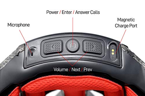 Livall BH60SEPLUS 2018 Smart-Bike-Bluetooth-Helm mit kabelloser Lenkerfernbedienung, Schwarz