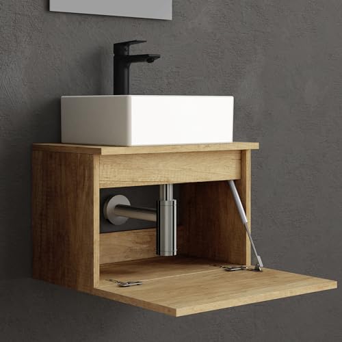 Muebles de baño compactos con espejo Baikal MAIA para renovar tu hogar con estilo natural 6
