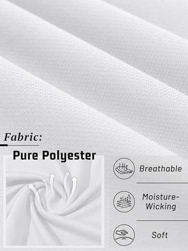 KEFITEVD Men's Polo Shirts Short Sleeve Dry Fit Collared T-Shirt Athletic Performance Polos for Running Golf Tennis3