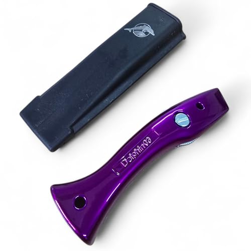 Dolphin Carpet Cutting Handle Carpet Fitter Work Trimming Knife with Holster Candy Violet - No Blades PTL