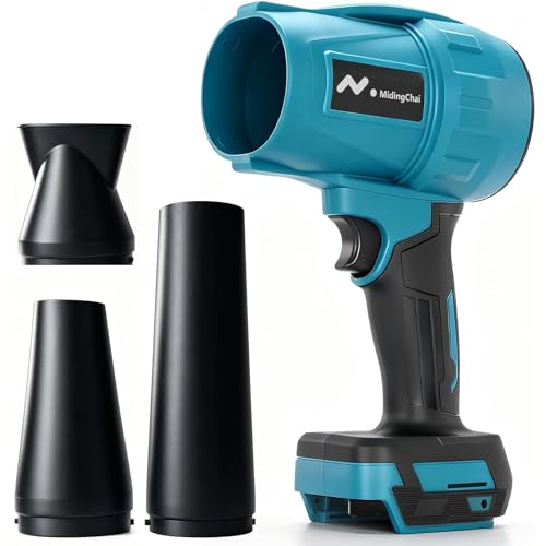 Soplador de batería Turbo para baterías Makita de 18 V, Motor sin escobillas de 32.000 RPM, Velocidad de Aire de 40 m/s y 500 g de presión de Aire, soplador de Hojas portátil para Eliminar