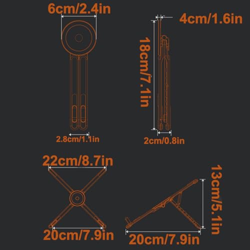Soporte ajustable para laptop para oficina y viaje miniatura 4