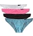 Winday Men Briefs Breathable Ice Silk Triangle Bikinis and Briefs D318 XL/US L 4-pack Mixed color1