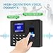 KAZNTCC Fingerprint Time Clocks for Employees Small Business with Finger Scan and PIN Punching in One, NO Monthly Fee Deduct Lunch Time Edit Missing Punches