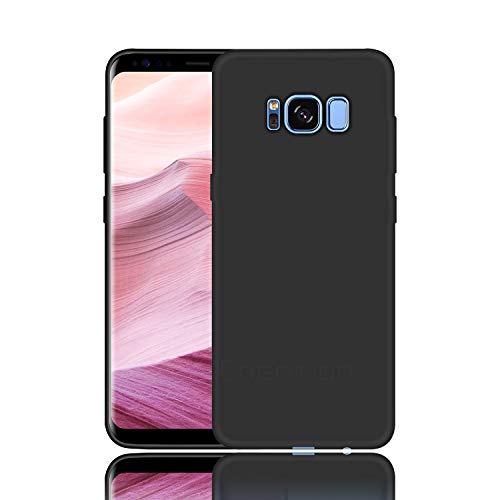 Image of Case Creation Luxurious OG Series for Samsung Galaxy S8 Case Cover,Anti-Dirty Slim Case Frosted Matte Cute Candy TPU Raised Bezel (Splash of Color) Back Cover for Samsung S8 -Black
