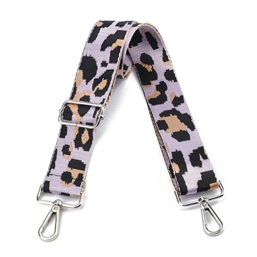 Image of LVYOUME Purse Strap Silver Hardware Wide Bag Straps Replacement Crossbody Adjustable Shoulder Strap for Purses