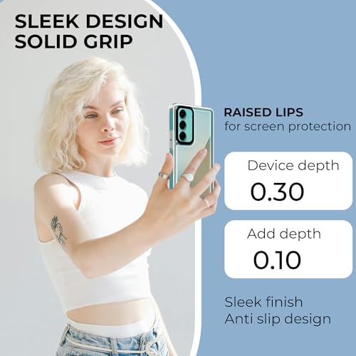 Image of A rtistque Ultra Stylish Back Cover Case for Samsung Galaxy M55 / M55s / F55 5G | Premium Shockproof TPU | Protective Design | Samsung M55 / M55s / F55 Back Cover - White