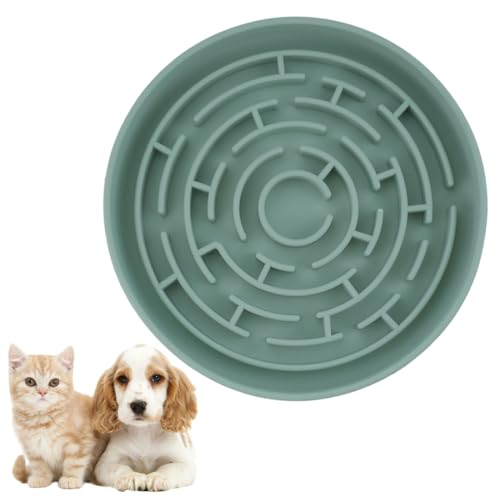 YIPFEN 1 Comedero Lento para Perros y Gatos Alimentación Pausada Estable de Silicona Bol Slow Feed Mascotas Pequeñas y Medianas