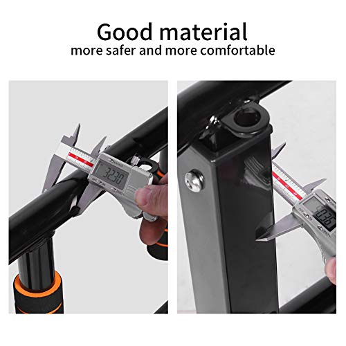 Newan WALL PULL UP BAR Up Bar Wall Mounted Chin Up Bar Multi-Grip Full Body Strength Training Workout Dip Bar,Power Tower Set Support To 440Lbs thumb #4