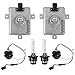 Slakerbe 2PCS Xenon HID Headlight Ballast with Igniter & D2S Bulb, W3T19371 X6T02971 Compatibe with TL/TL Type-S 2002-2005 TSX 2004-2005 S2000 2004-2009 Compatibe with Mazda3 2004-2005