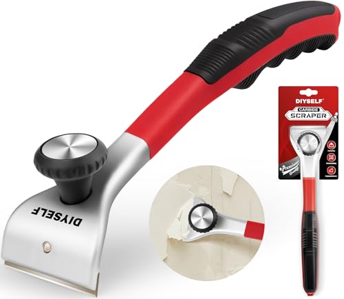 DIYSELF Carbide Scraper 2-3/8 Inch Heavy Duty Paint Scraper for Wood