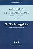  Karl Barth: Die Kirchliche Dogmatik. Studienausgabe: Band 2: I.1 8-12: Die Offenbarung Gottes I (German Edition) by Karl Barth(1987-12-31)