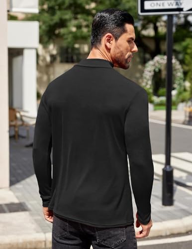 Image of DENIMHOLIC Men's Slim Fit T Shirt (TURT-BLACK-S Black S)