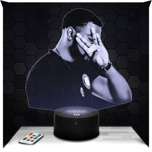 Lampephoto.fr Lampe de chevet Damso décoration Rappeur Belge Idée cadeau homme femme objet Dam so veilleuse adulte déco chambre idée cadeau noel homme femme original