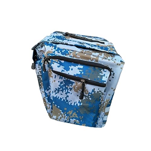 迷彩デザイン大型パニアバッグ 自転車リアバッグ 防水耐久 大容量