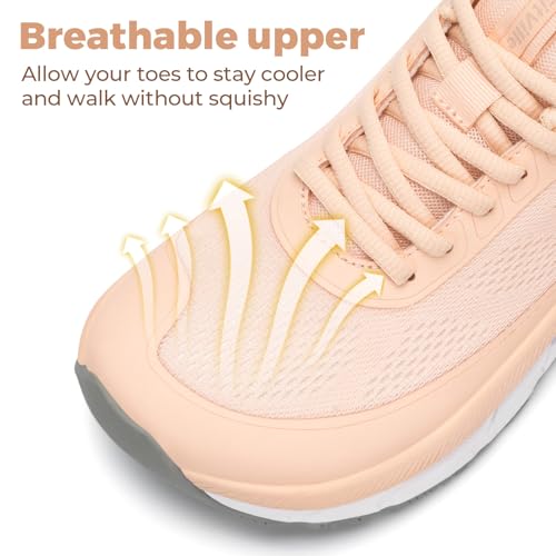 Image of FitVille Wide Toe Box Shoes Women Comfortable Non Slip Wide Walking Shoes Women Swollen Feet Lightweight