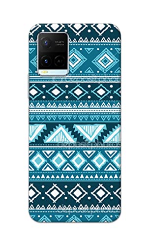 Image of PRINTFIDAA Coloured Tribal Pattern Hard Back Cover for Vivo Y21 (2021) / Y33S Back Cover -(P6) KAT1008