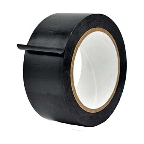 MAT Vinyl Marking Tape Black - 2 inch x 36 yds. for Safety Floor Marking (School Gym, Restaurants, Warehouse), Dance Floor Splicing, Pinstriping Cars & Boats Cover