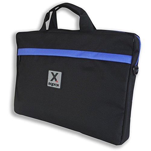 Approx appNB15S Sacoche d'ordinateurs Portables 39,6 cm (15.6") Malette Noir, Bleu - Sacoches d'ordinateurs Portables (Malette, 39,6 cm (15.6"), Sangle épaule, 324 g, Noir, Bleu)