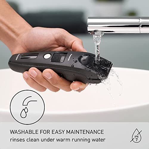 Panasonic Beard Trimmer For Men Cordless Precision Power, Hair Clipper With Comb Attachment And 19 Adjustable Settings, Washable, Er-Sb40-K, 0.5-10Mm Lengths, 1 Pack #TOP4