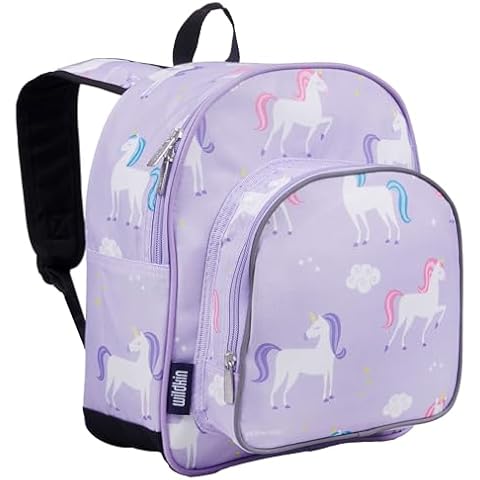 Wildkin 12-Inch Kids Backpack for Boys & Girls, Perfect for Daycare and Preschool, Toddler Bags Features Padded Back & Adjustable Strap, Ideal for School & Travel Backpacks (Unicorn) Cover