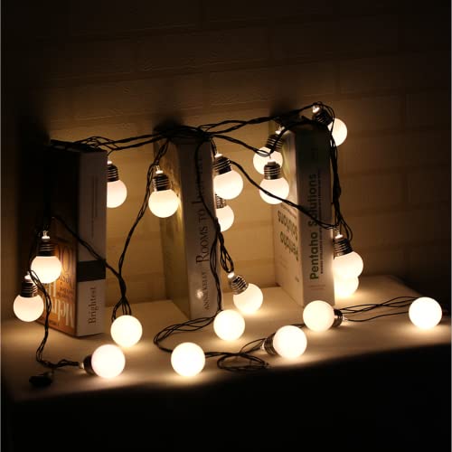 Luces de cadena LED para interior 12V 34 pies 12pcs Blanco cálido