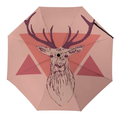Parapluie voyage pour femme homme compact et pliant avec motif de crâne original