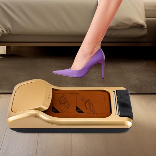 TFCFL Shoe Film Machine Shoe Covers Machine Shoe Wrapping Machine, Automatic Shoe Cover Dispenser for Home Office Lab + 3 Rolls Shoe Film, Portable Disposable Overshoes Dispenser Machine