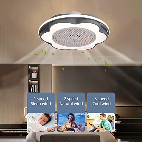Ventilateur de plafond à 3 vitesses avec éclairage et télécommande sans fil