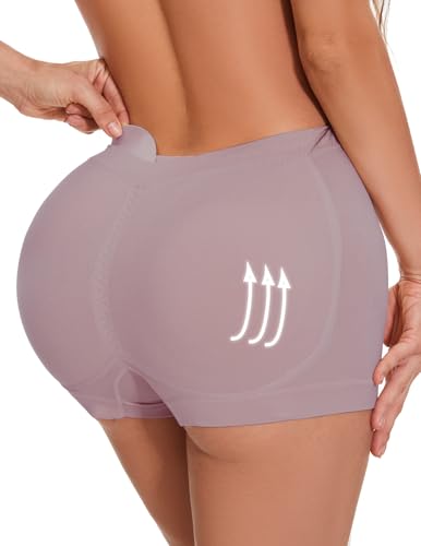 Zimi Collection Butt Lifter Panties for Women Padded Underwear Seamless Booty Pads Enhancer Shapewear Butt Lifting Panty Blush S