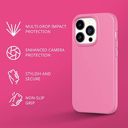 Coque iPhone 14 Pro antichoc tech21 fine rose chute 3m - 2