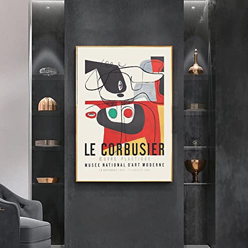 Affiche Exposition 1954 Cubisme Toile Mid Century 60x80cm - 3