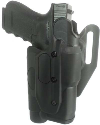 Gould & Goodrich X-Calibur Holster, Right Hand, /w Mid-Ride Belt Loop, Black, Fits GLOCK 20, 21