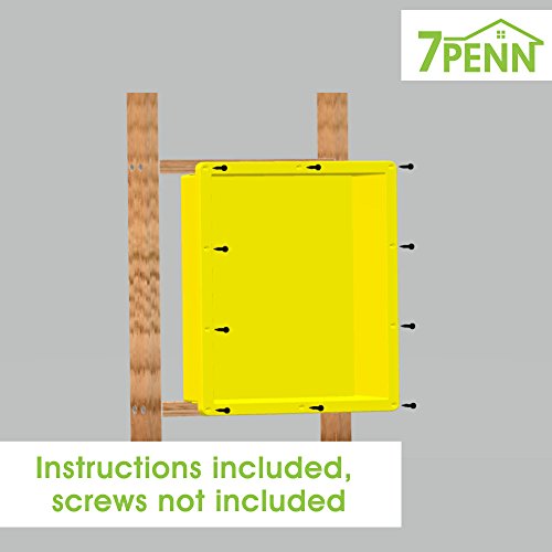 7Penn Shower Niche 16 x 16 Inch Single Shelf Shower Insert Shower Shelves for Tile Walls – Wall Niche Shower Box