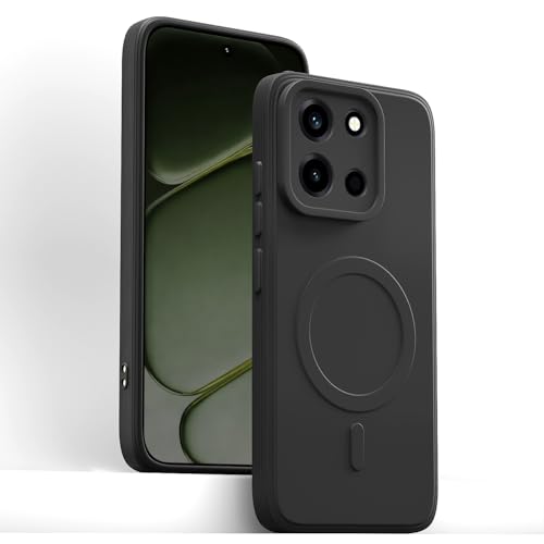 Image of Pikkme Back Cover for OnePlus Nord 6 5G Soft Matte Silicone | Slim Fit | Mag-Safe Design (Mag-Safe Not Support) Camera Protection Bumper Case (Black)
