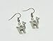 Handmade silver tone Llama Dangle earrings on french hook wire - Gift for Her - Alpaca Jewelry