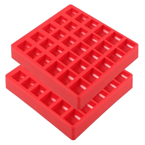 Caja Decorativa Plástica Roja para Monedas 2 Pzas miniatura 1