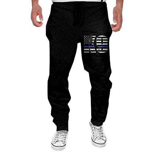 Preisvergleich Produktbild CVDGSAD Lustige Jogginghose für Herren Print Police K9 Thin Blue Line