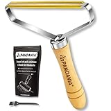 PANDANIA - Brosse Anti-Poils Chat Chien Animaux | Raclette Peluche | Déboulocheur vêtements & Rasoir Anti-bouloche Manuel | Attrape et Rase - Manteau,canapé,siège,Tapis Voiture | Clothes/Lint Remover