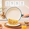 Hisencn Enameled Cast Iron Cookware Set - 7 Piece Set of Dutch Ovens, Sauce Pan, Skillet, 3 Lids, Dutch Oven Set, Ceramic Coated Cast Iron, Heavy Duty, Gas/Induction Compatible (Teal) #4