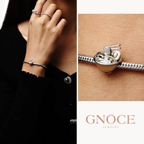 Image of GNOCE Food Themed Charm Beads Fit Charm Bracelet Necklace for Women