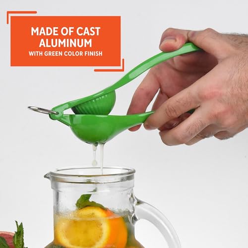 IMUSA Lemon or Lime Manual Squeezer, Citrus Juicer for Max Extraction, Green by Imusa - Image 5