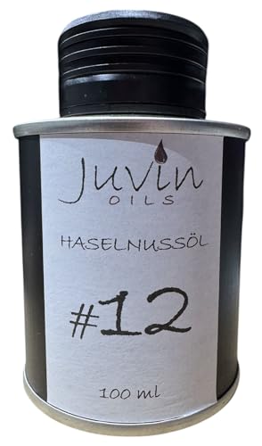 JUVIN #12 Aceite de avellana, 100 ml, en lata de hojalata, puro y sin tratar