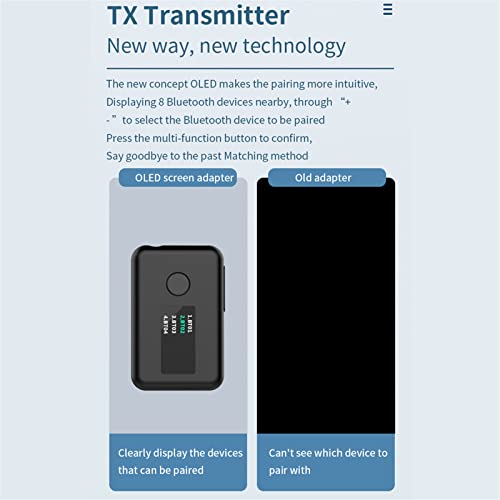 Transmissor Blue Tooth para TV - Transmissor Blue Tooth 2 em 1 para carro,Ruído Inteligente para Car